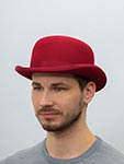 Шляпа CHRISTYS арт. FASHION BOWLER cwf100005 (красный)